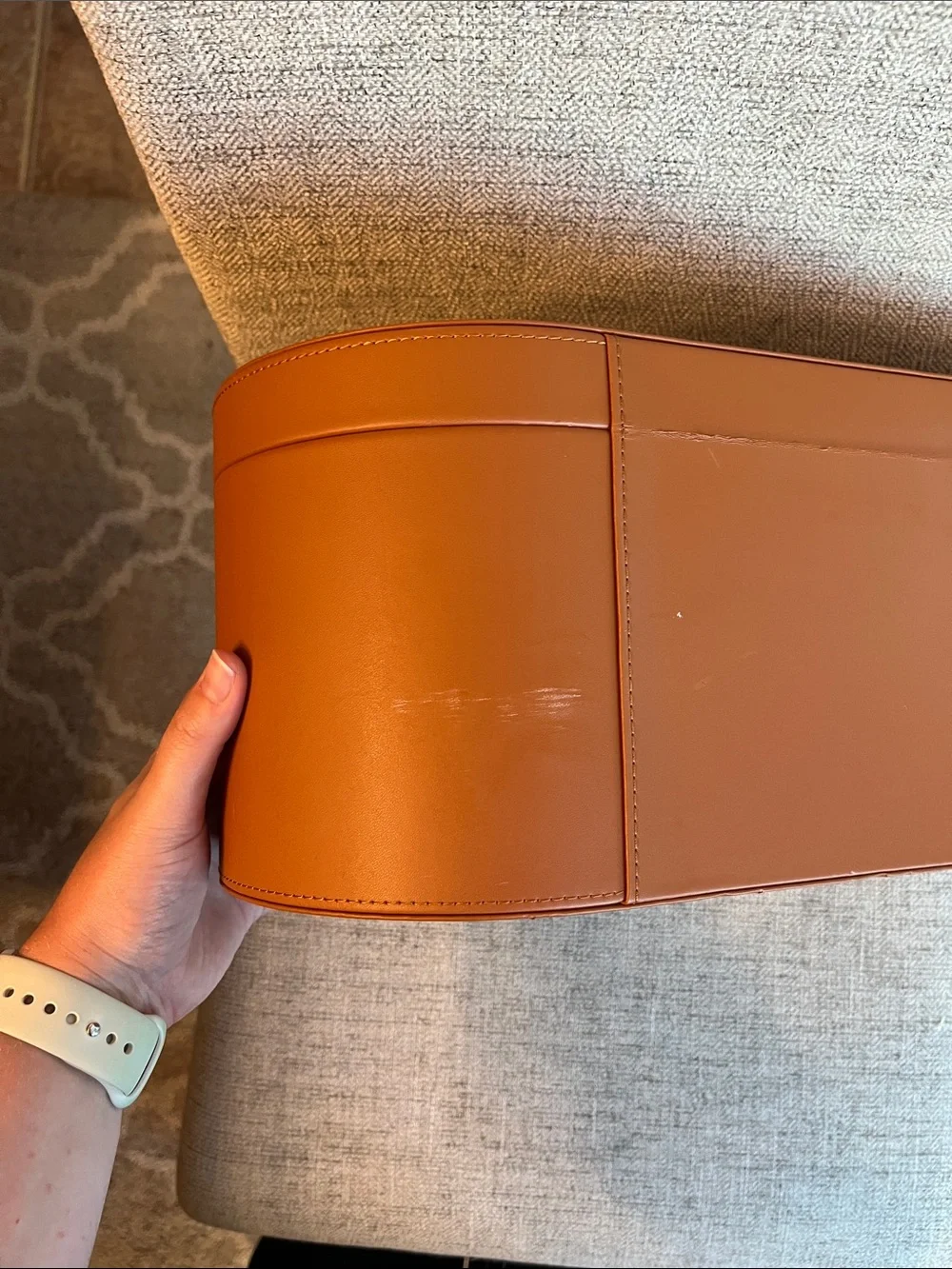 Dyson Airwrap Brown Leather Storage Case